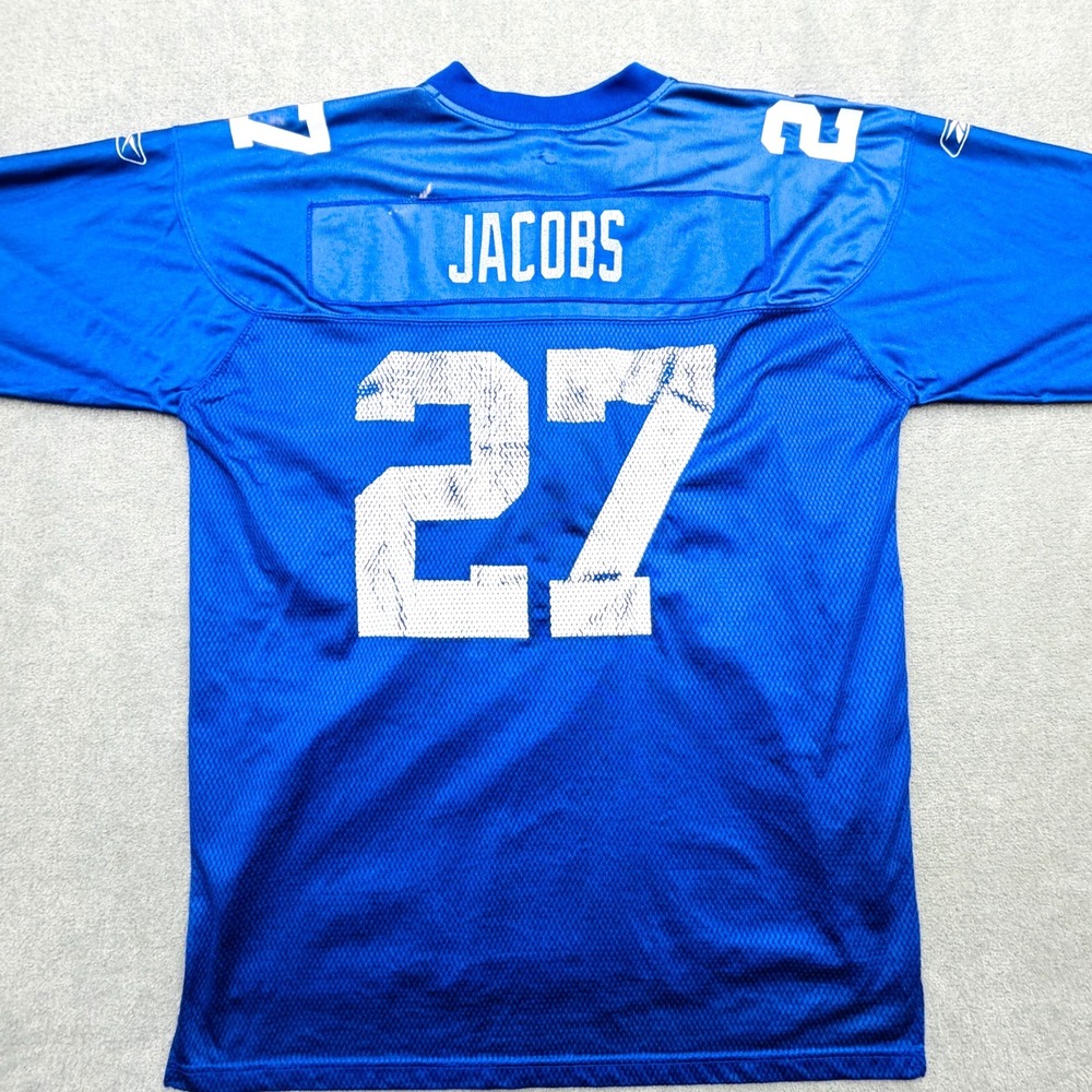 Vtg Reebok On Field Brandon Jacobs #27 New York Giants Jersey XL NFL Equipment
